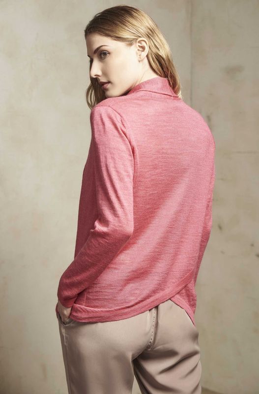 Alpakka cardigan, Salma, rosa