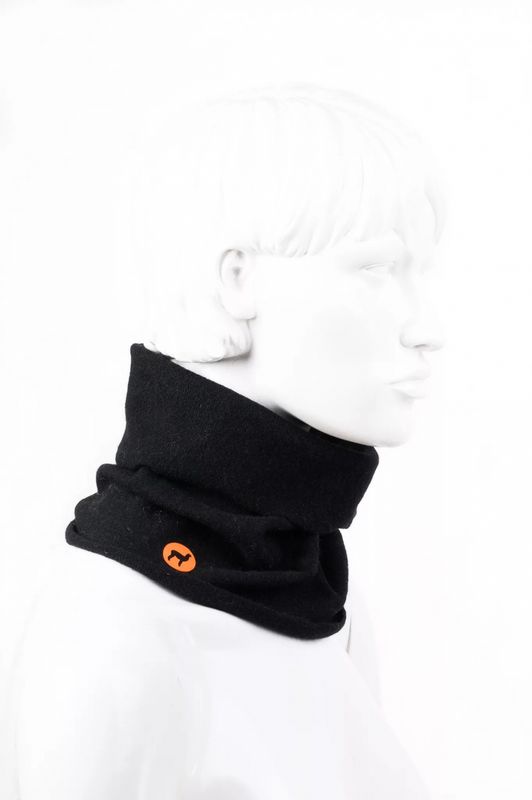 Alpakka buff sømløs, sort
