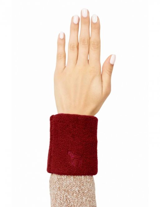 Hovedbilde Alpakka pulsvarmer, Stretch, vinrød