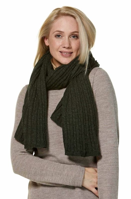 Alpakka skjerf / reiseteppe, Suave, Mosegrønn