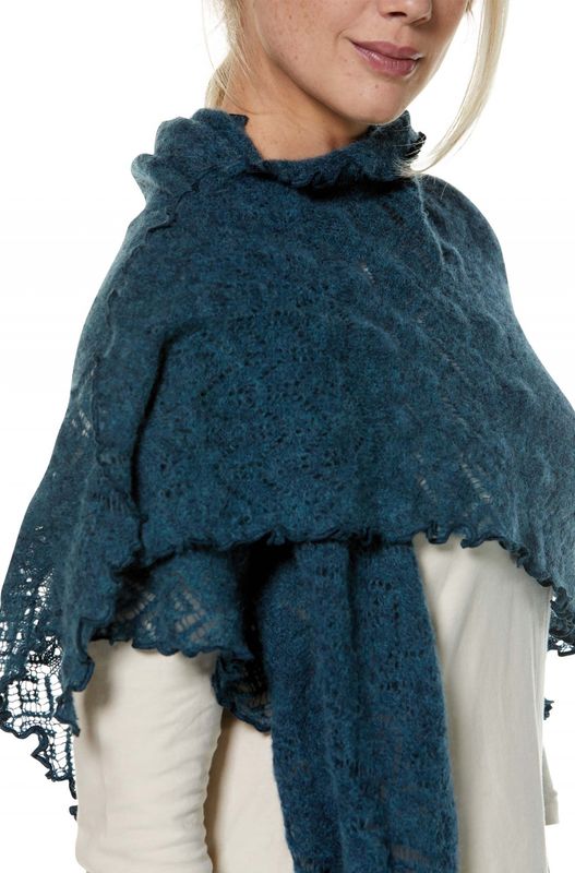 Alpakka sjal, Hadia, Petrol