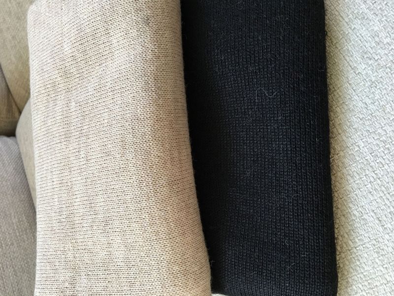 Alpakka sjal, Coco, glattstrikket, Sand