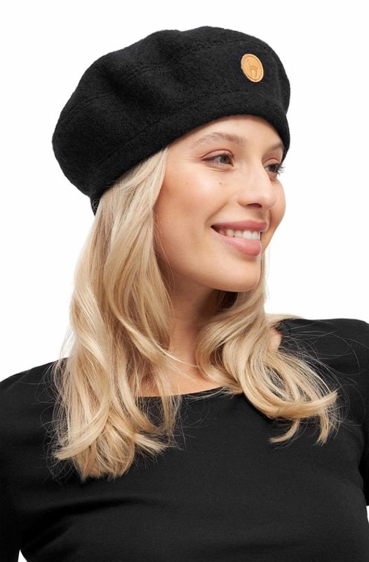 Alpakka lue, BERET Basker, sort