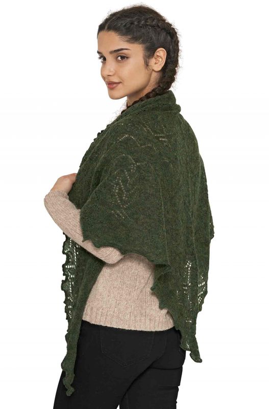 Alpakka sjal, Hadia, Grønn
