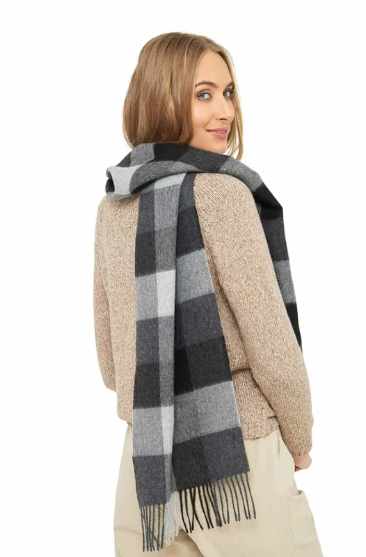Alpakka skjerf, Karo, Unisex - Grå