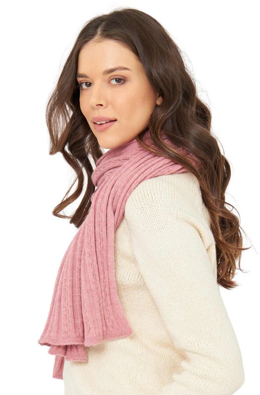 Alpakka skjerf / reiseteppe, Suave - Rosa