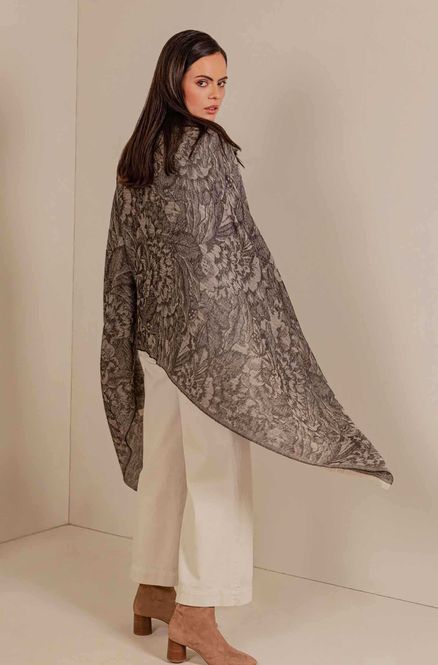 Hovedbilde Alpakka sjal, Shadi, grå