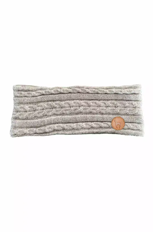 Alpakka pannebånd, Suave, grå