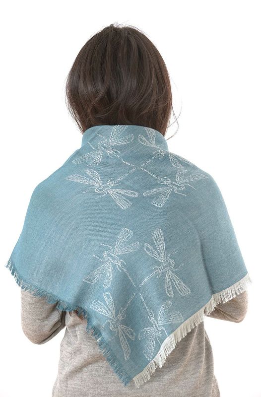 Alpakka skjerf, Libelle, petrol