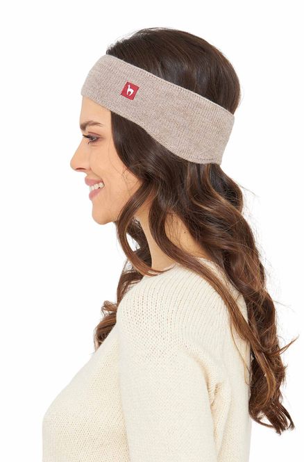 Main Image Alpaca Headband with Ear Warmers - Sand