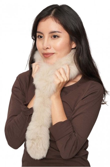 Hovedbilde Alpakka pels sjal, beige