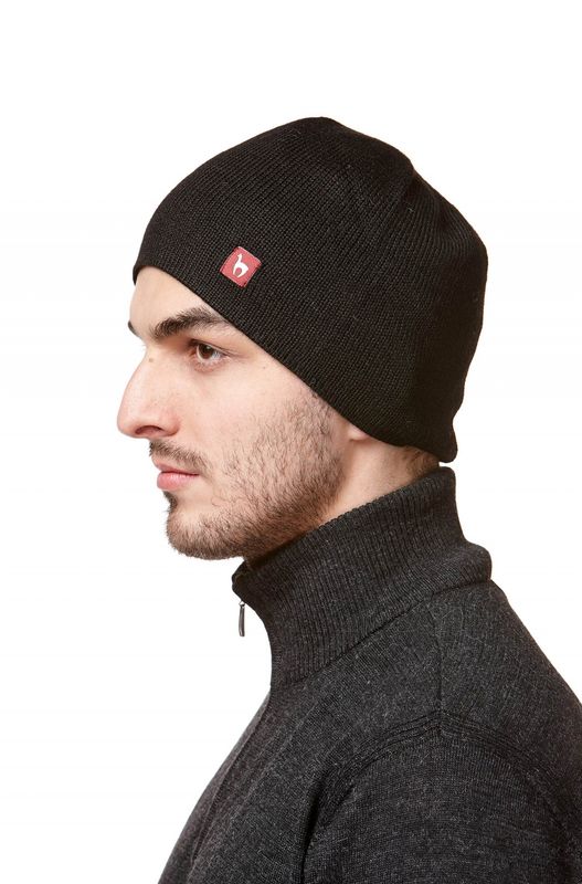 Alpakka lue, vendbar lue, Sort/Grå