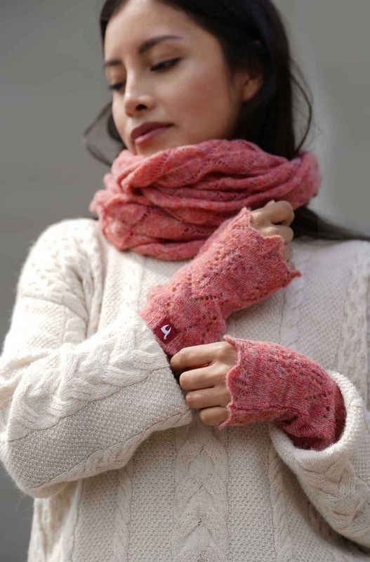 Alpakka pulsvarmer, Hadia, rosa