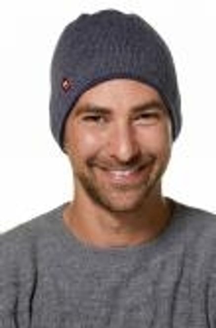 Hovedbilde Alpakka lue, vendbar, Unisex - Jeansblå/Grå