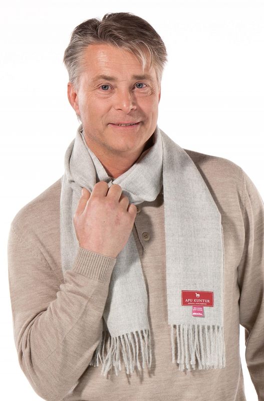 Alpakka skjerf, UNI, Sølvgrå