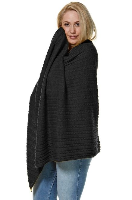 Hovedbilde Alpakka skjerf / reiseteppe, Suave, Sort