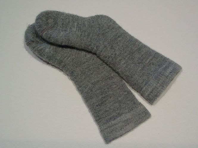 Hovedbilde Alpakka barnesokk uten antiskli, grå