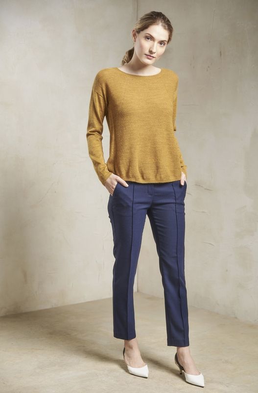 Alpakka genser, Patsy, sennep