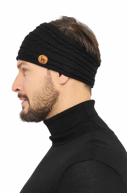 Main Image Alpaca Headband, Suave - Black