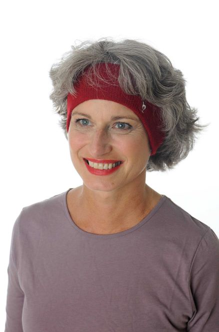 Main Image Alpaca Headband with Ear Warmers - Red