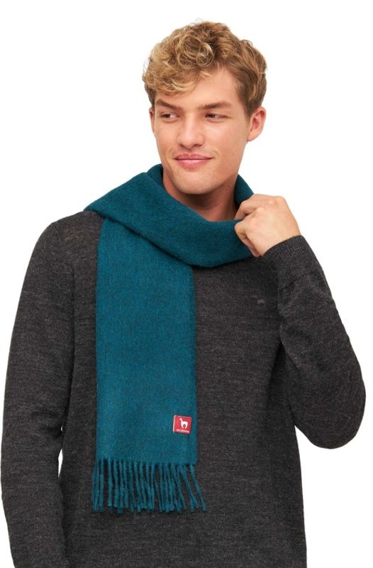 Alpakka skjerf, UNI, Petrol